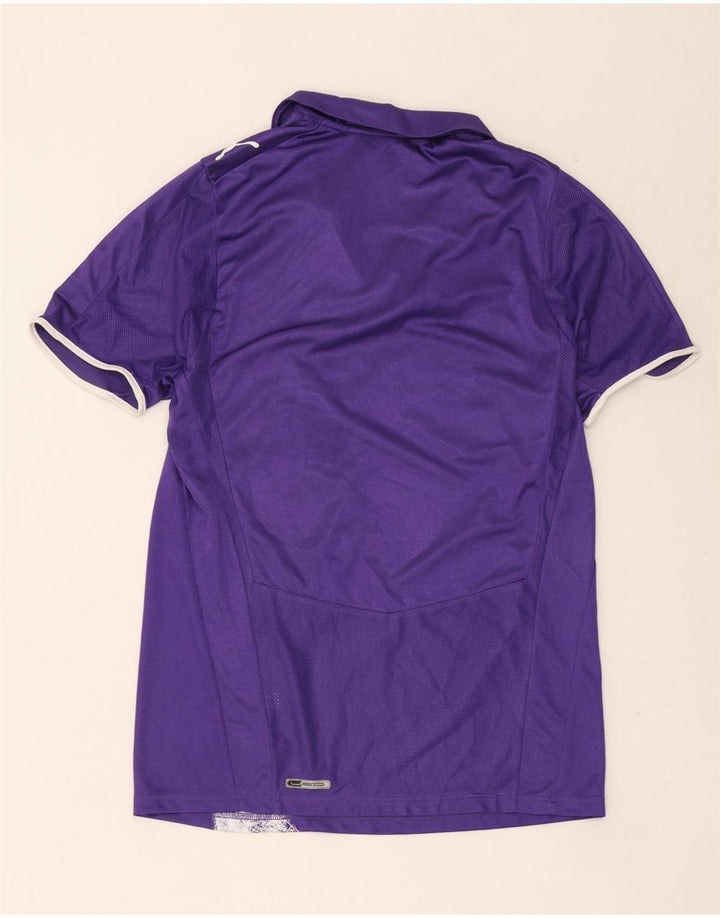 Polo Puma da uomo color block viola medio