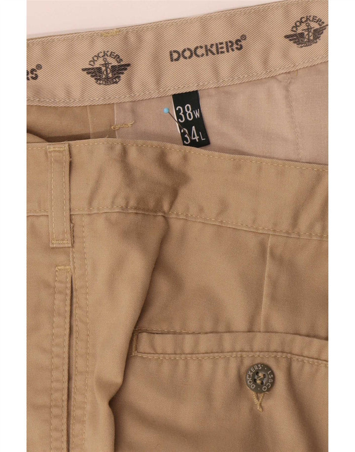 Pantaloni chino con pegging da uomo Dockers W38 L34 Beige
