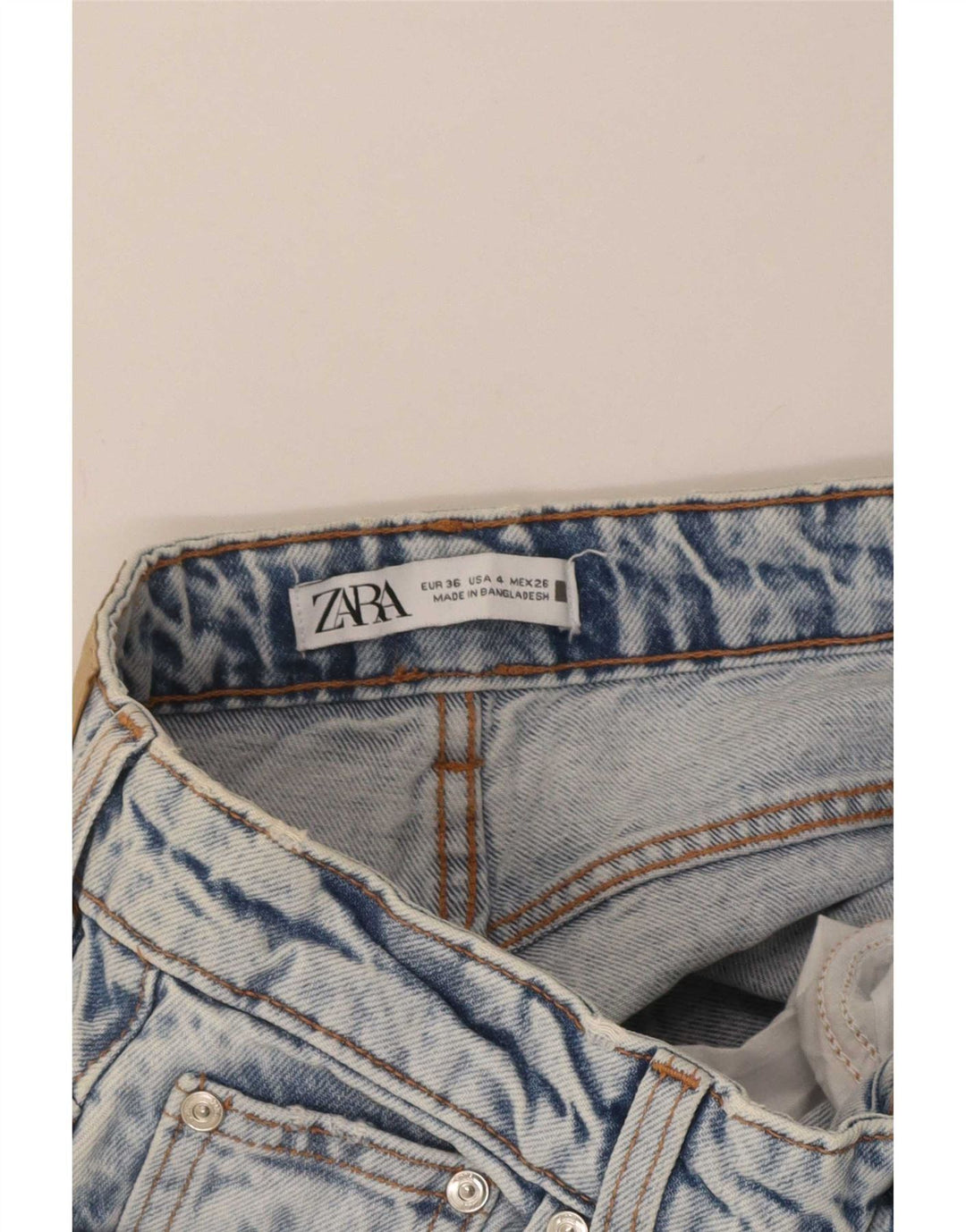 Jeans larghi da donna Zara EU 36 XS W26 L31 Blu