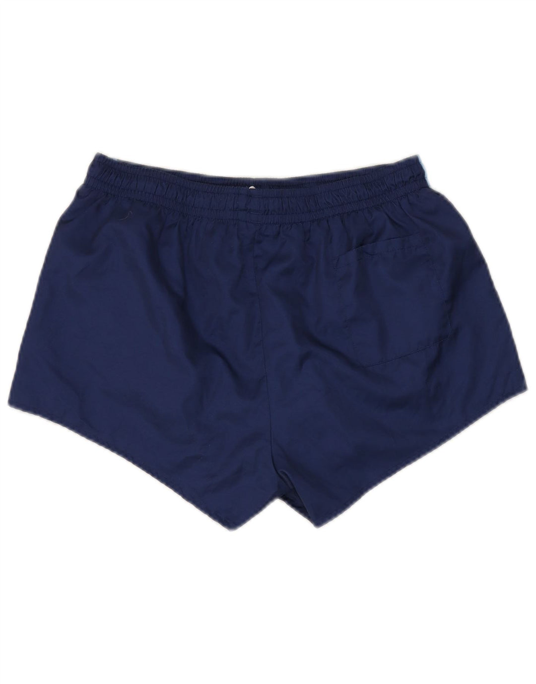 Pantaloncini da bagno vintage da uomo in poliestere color block medio blu navy