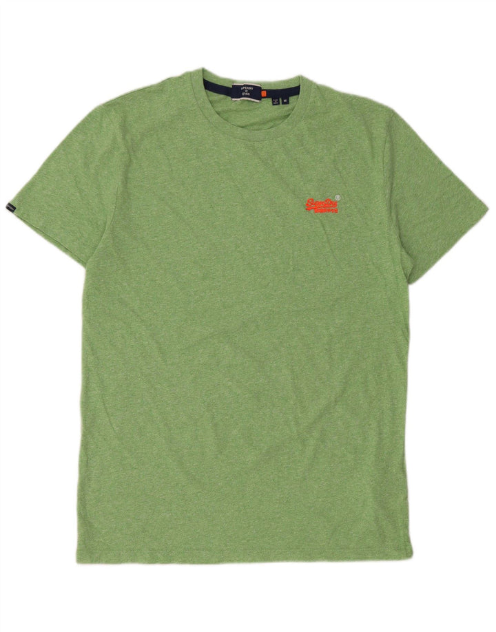 T-shirt da uomo Superdry Top in cotone verde medio