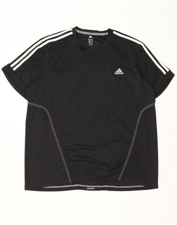 T-shirt Adidas Climalite da uomo Top 2XL poliestere nero