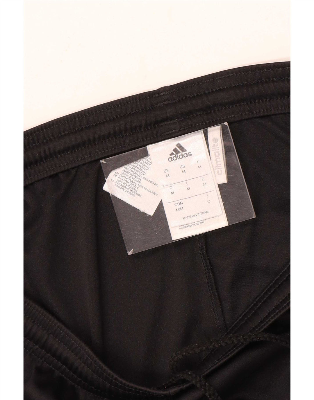 Pantaloncini sportivi Adidas Climalite da uomo, poliestere geometrico nero medio