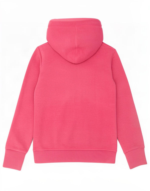 Felpa con cappuccio da donna Superdry UK 16 grande cotone rosa