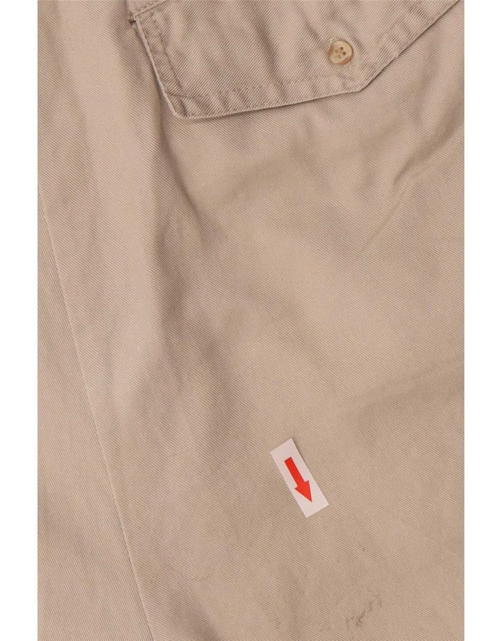 Pantaloncini cargo da donna a vita alta Emonite grandi W26 in cotone grigio