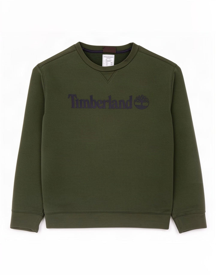 Timberland Felpa grafica da uomo Maglione grande cotone verde