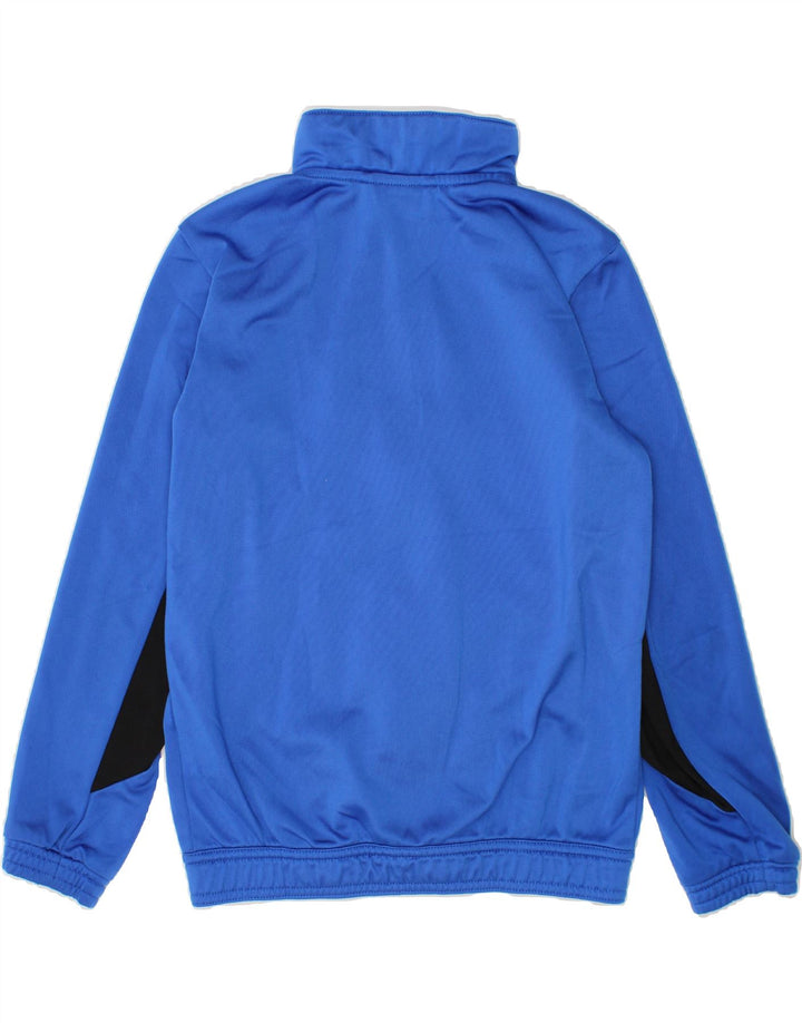 ADIDAS Boys Tracksuit Top Jacket 7-8 Years Blue Colourblock Polyester Vintage Adidas and Second-Hand Adidas from Messina Hembry 