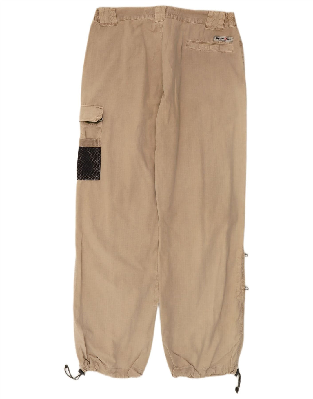 Pantaloni cargo da jogging da uomo Murphy & Nye W36 L30 in cotone beige