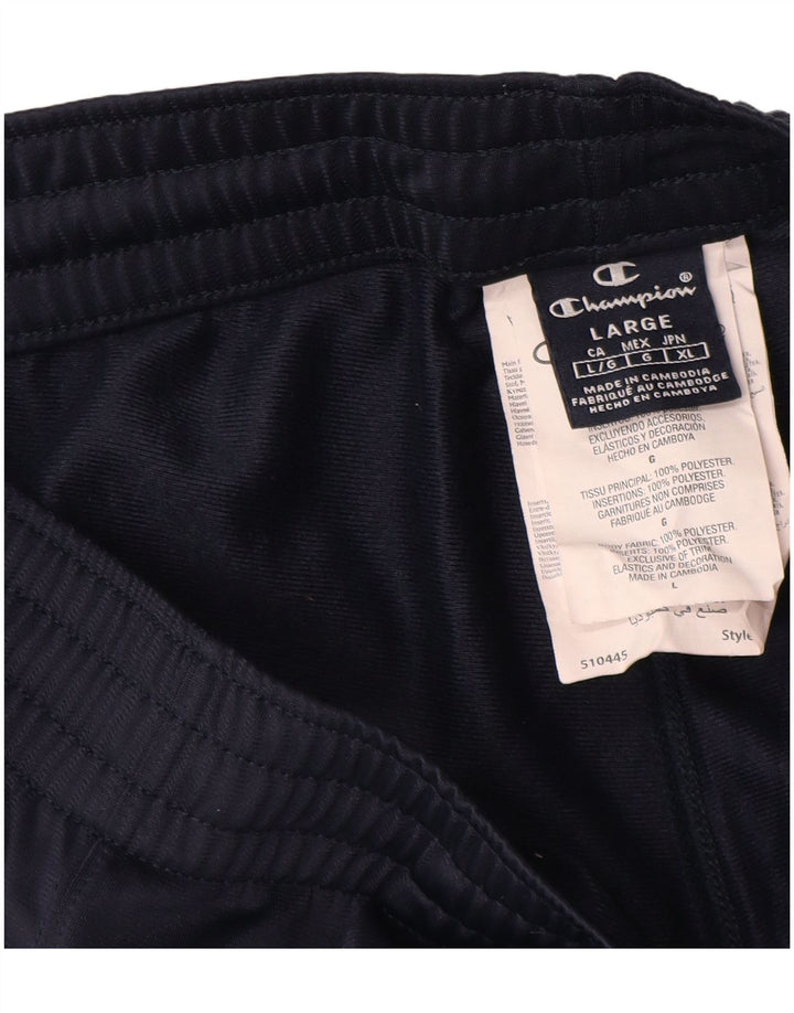 Pantaloni da tuta da uomo Champion Large in poliestere color block blu navy