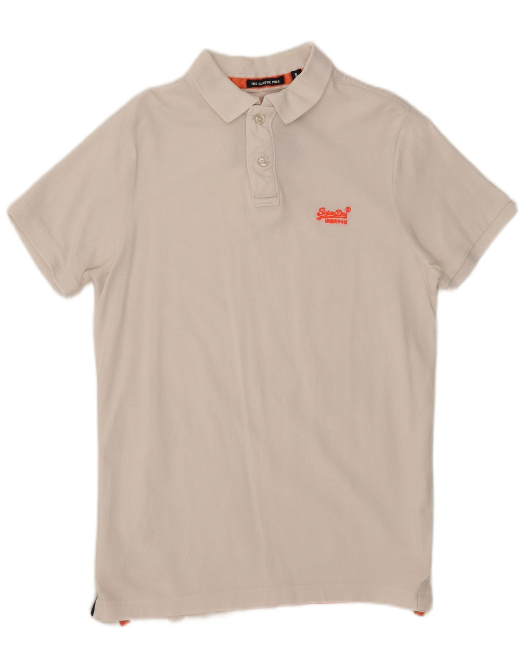Polo da uomo Superdry grande in cotone bianco