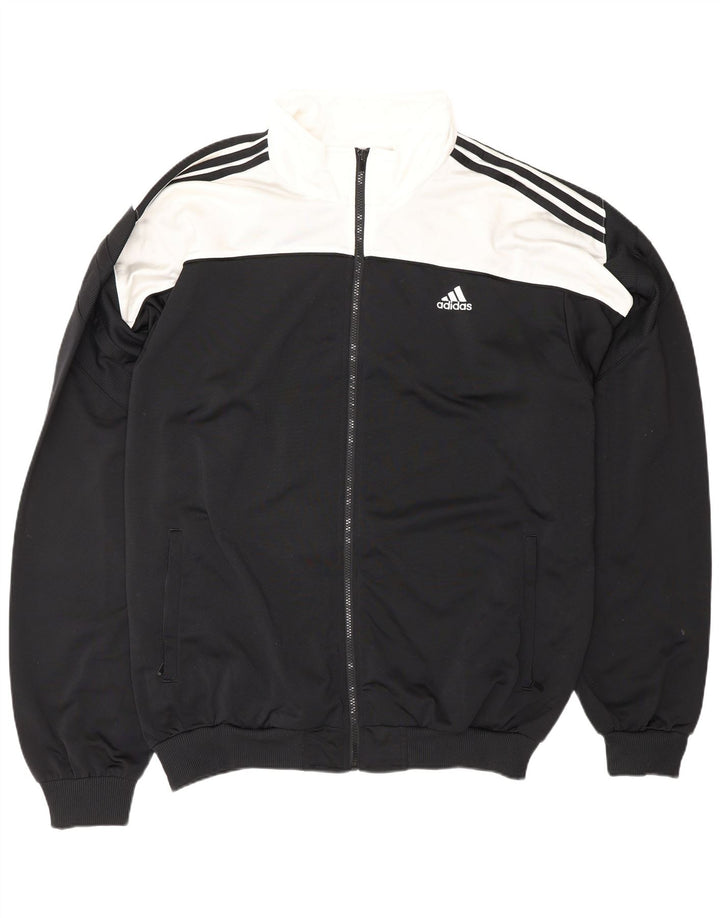 Giacca da tuta da uomo ADIDAS UK 52/54 2XL Poliestere color block nero