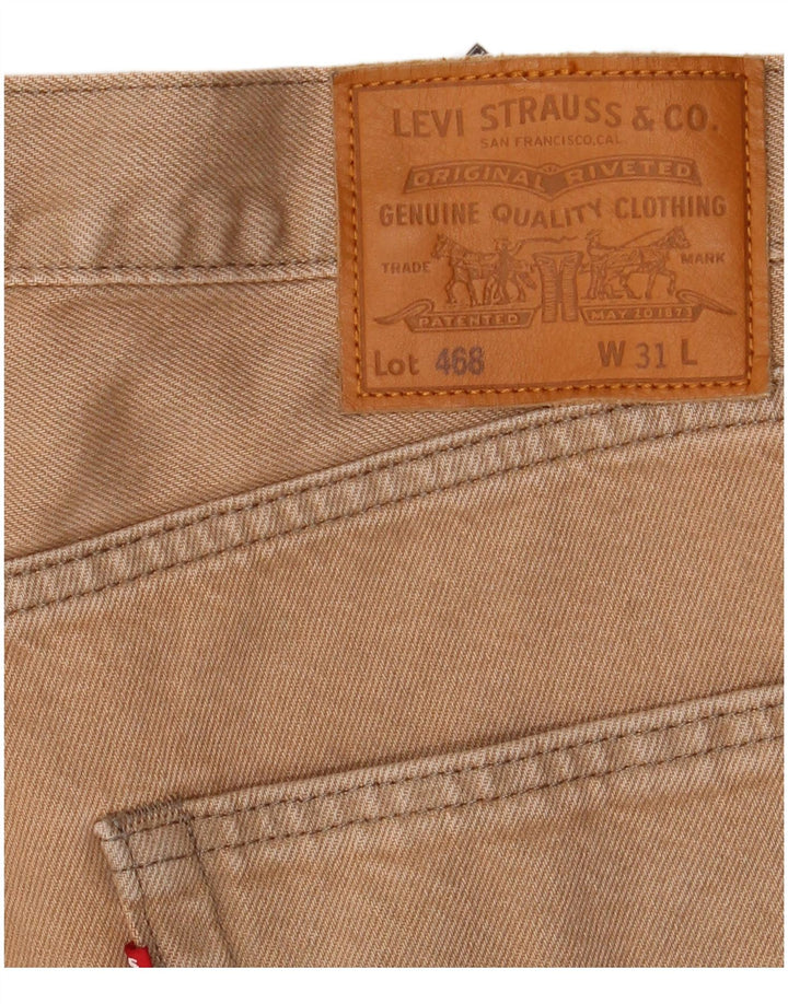 Pantaloncini di jeans da uomo Levi's W31 cotone beige medio
