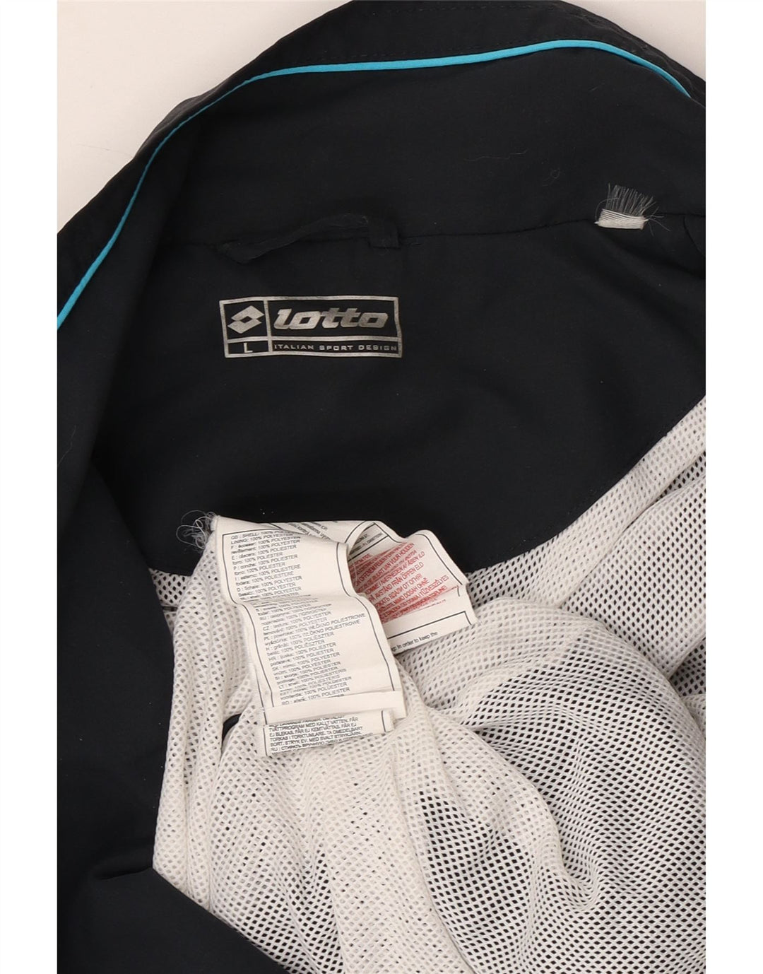 Giacca da tuta grafica da uomo LOTTO Tennis Club Perugia, grande nera