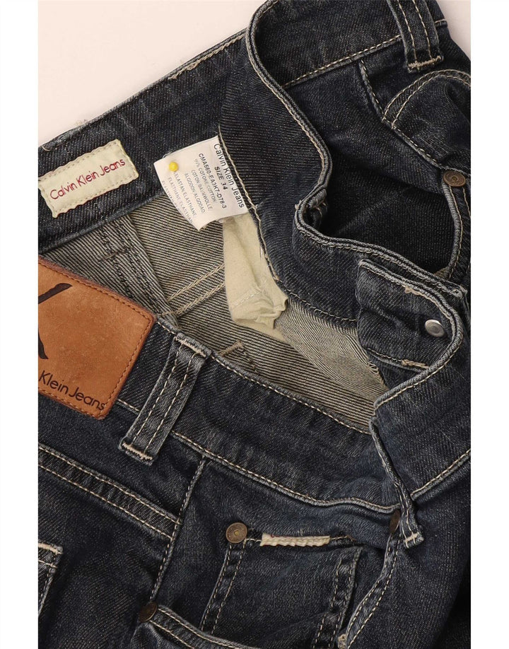Jeans dritti da uomo Calvin Klein W34 L30 cotone blu navy