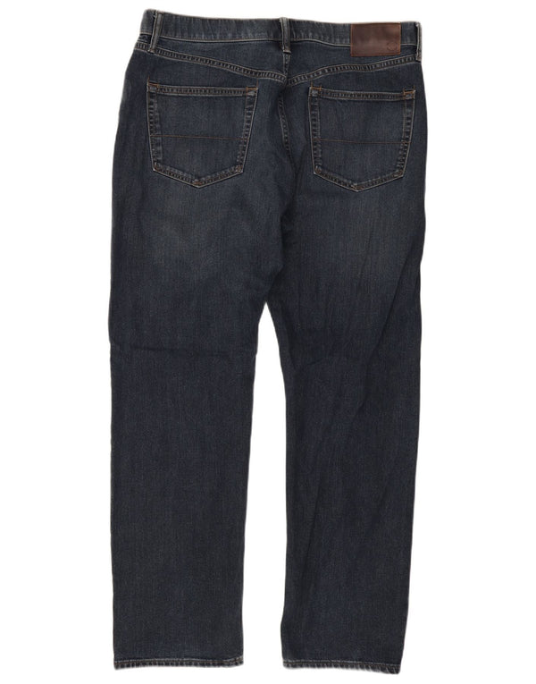 Jeans dritti regolari da uomo Marks & Spencer W36 L31 cotone blu