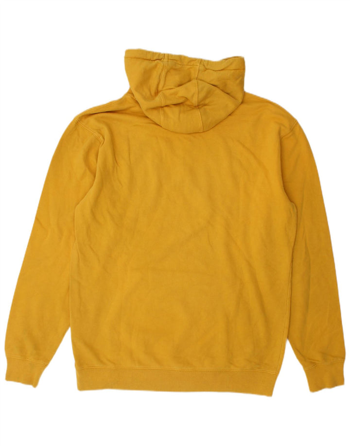 Felpa con cappuccio grafica da uomo Vans in cotone giallo medio
