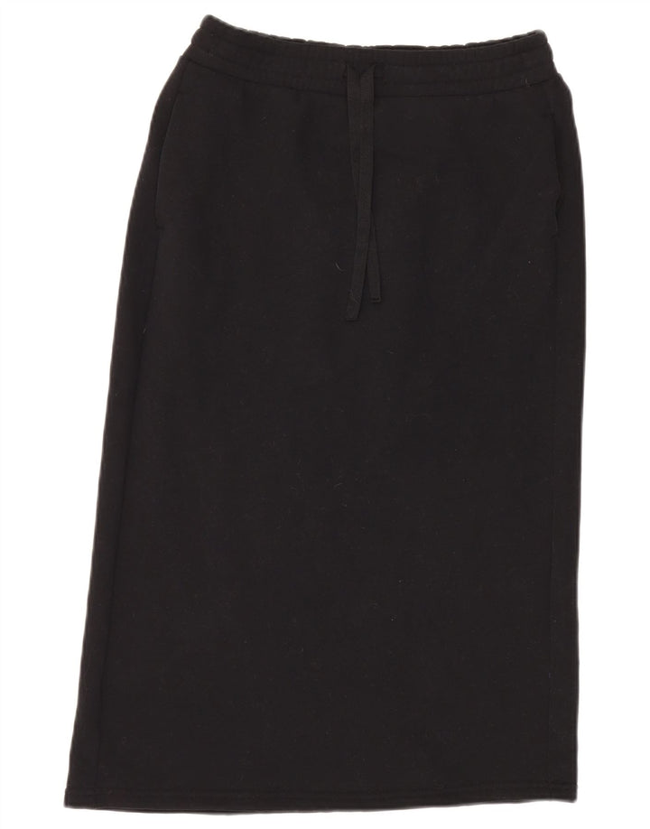 Gonna dritta da donna Benetton piccola W28 cotone nero