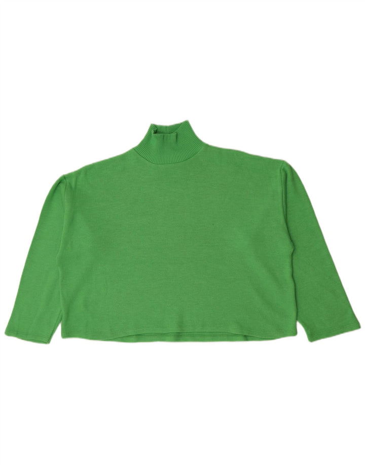 Top corto oversize da donna Zara a maniche lunghe UK 16 grande verde