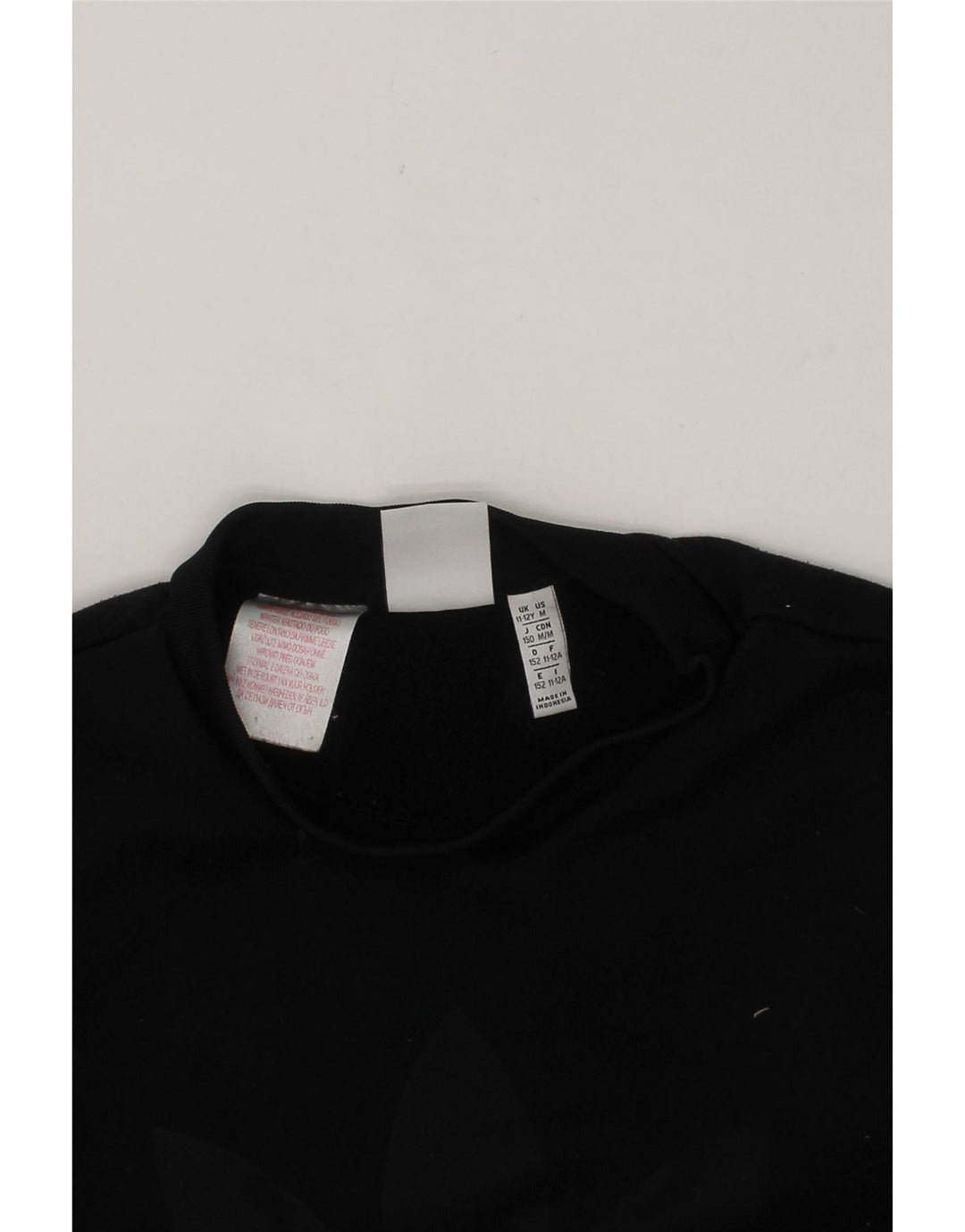 ADIDAS Boys Graphic Sweatshirt Jumper 11-12 Years  Black Polyester Vintage Adidas and Second-Hand Adidas from Messina Hembry 