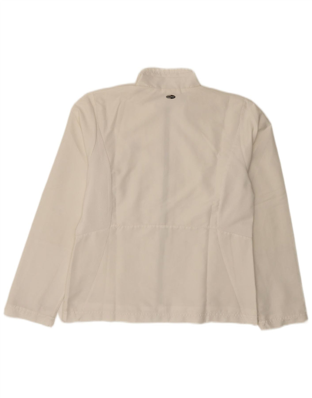 Giacca da tuta da donna Adidas UK 14 poliestere bianco medio