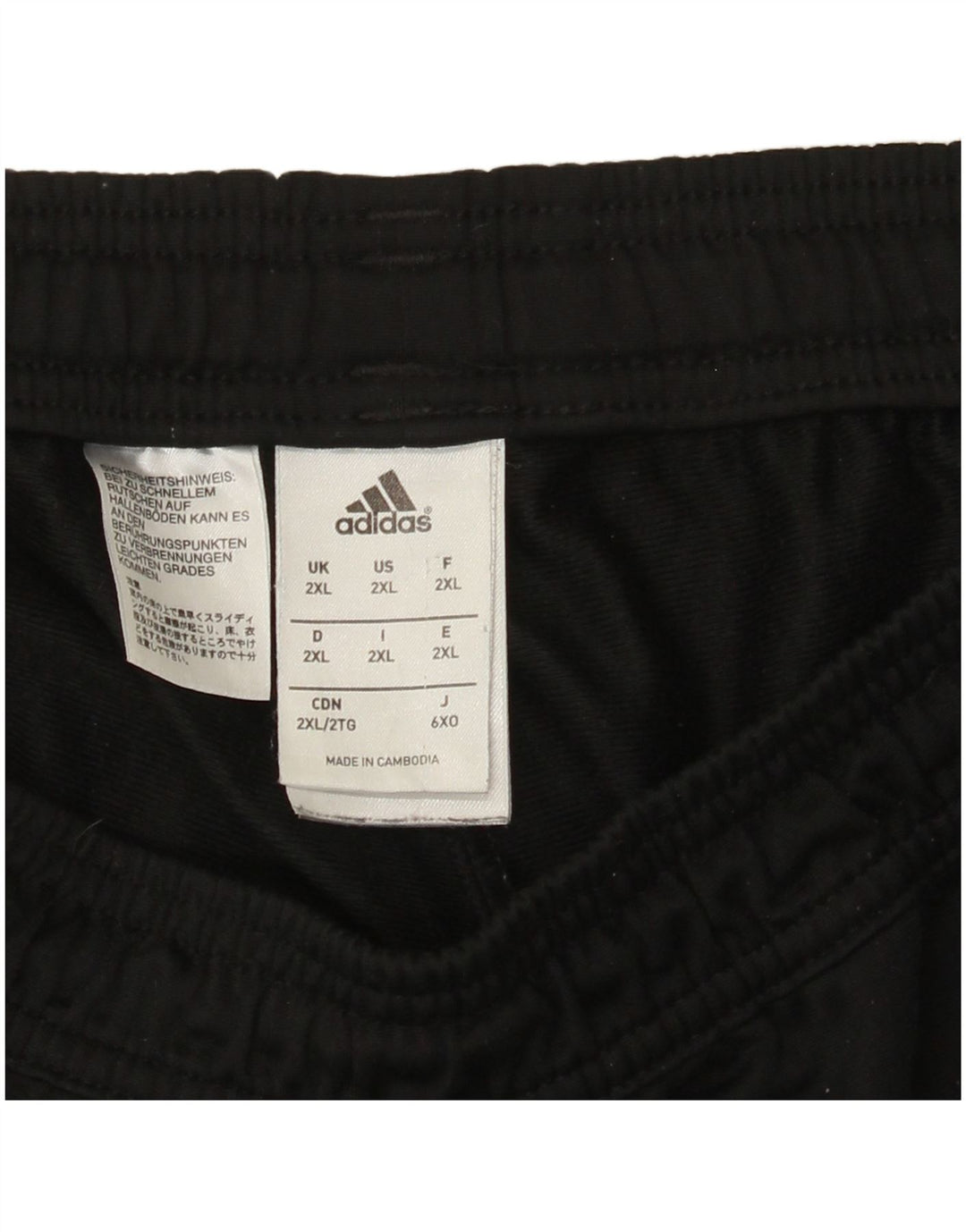 Pantaloni da tuta da uomo Adidas 2XL poliestere nero
