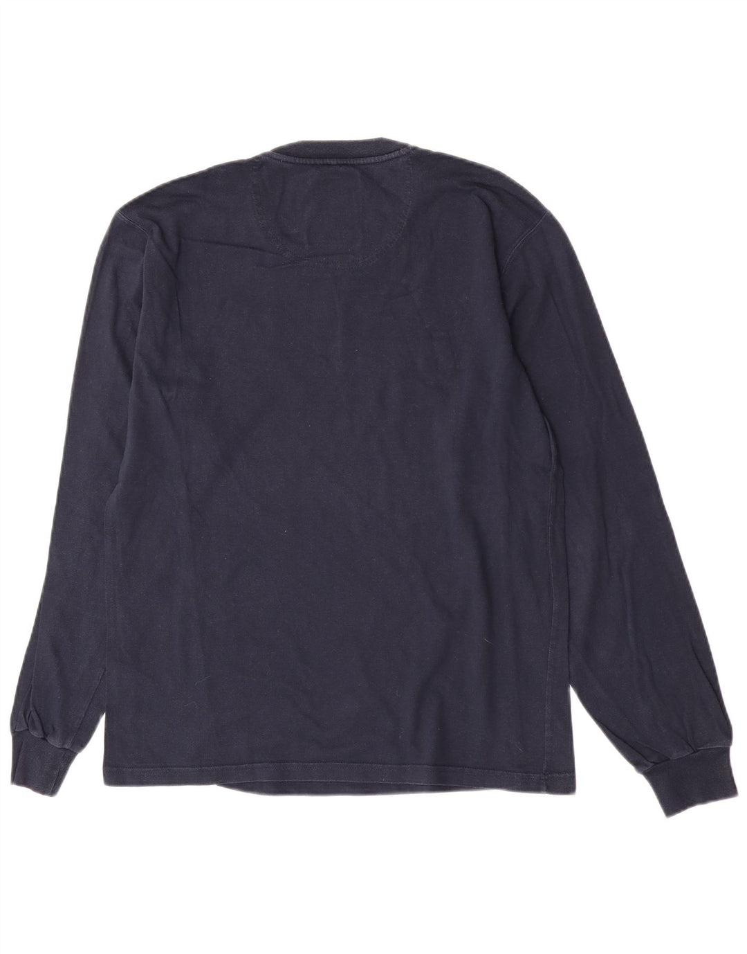 Champion Top grafico da uomo a maniche lunghe in cotone blu navy medio