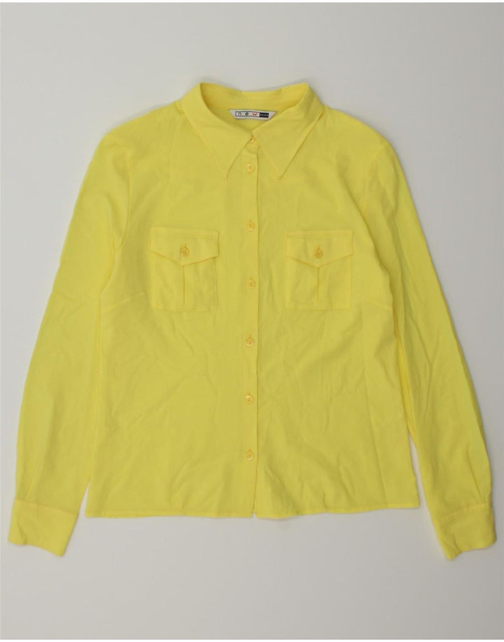 NEW PENNY Womens Shirt Blouse IT 46 Large Yellow Vintage New Penny and Second-Hand New Penny from Messina Hembry 
