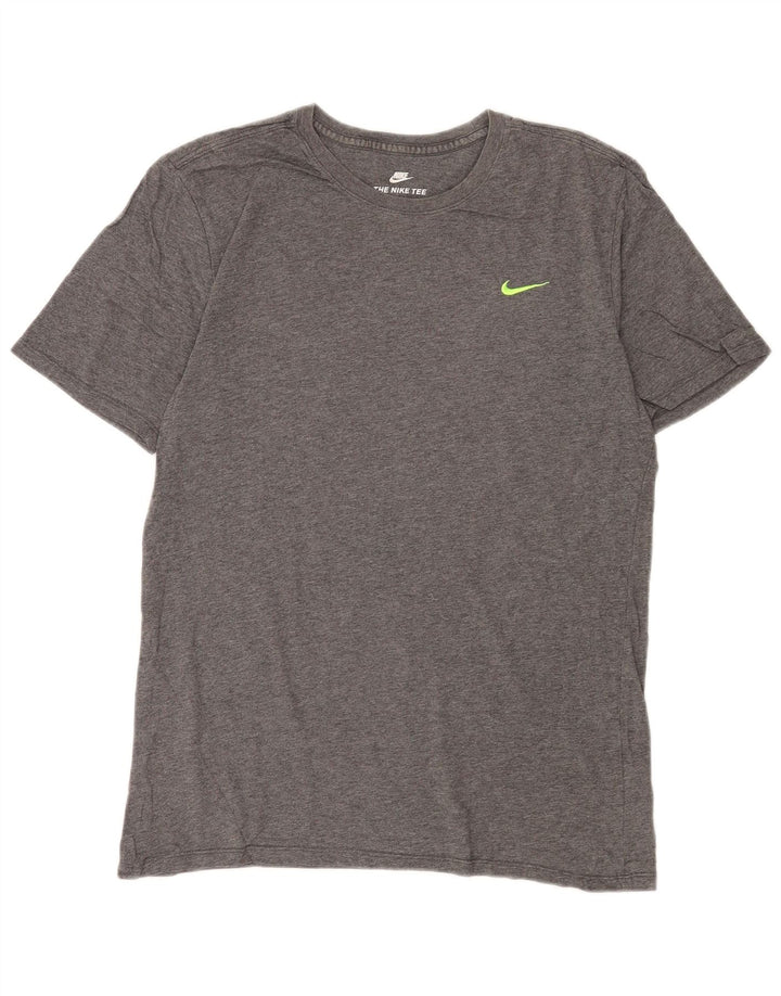 T-shirt da uomo Nike Top in cotone grigio medio