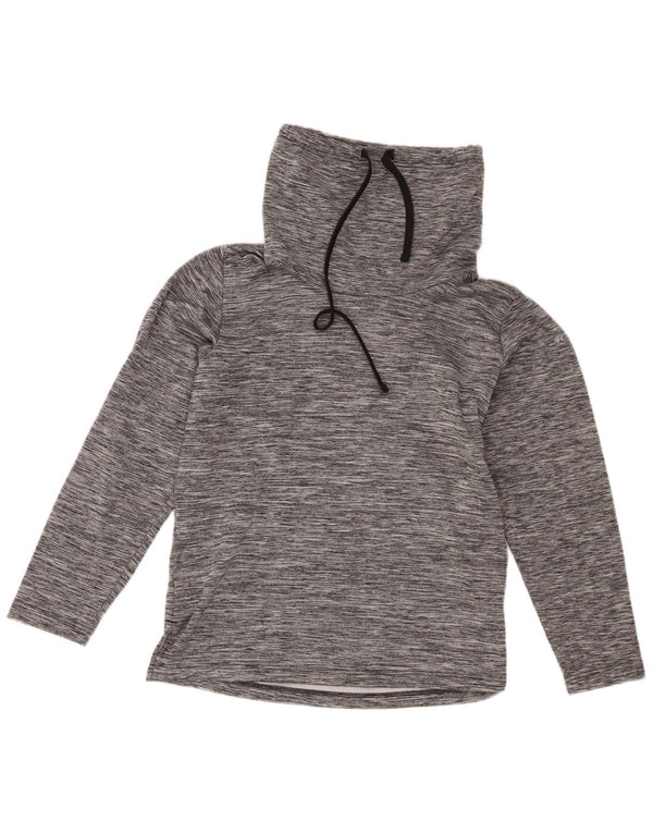 Maglia a maniche lunghe da donna Columbia UK 14 Poliestere chiazzato grigio medio