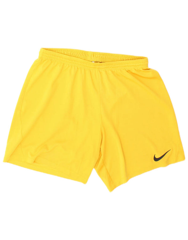 Pantaloncini sportivi Nike Dri Fit da uomo, grandi, gialli, in poliestere