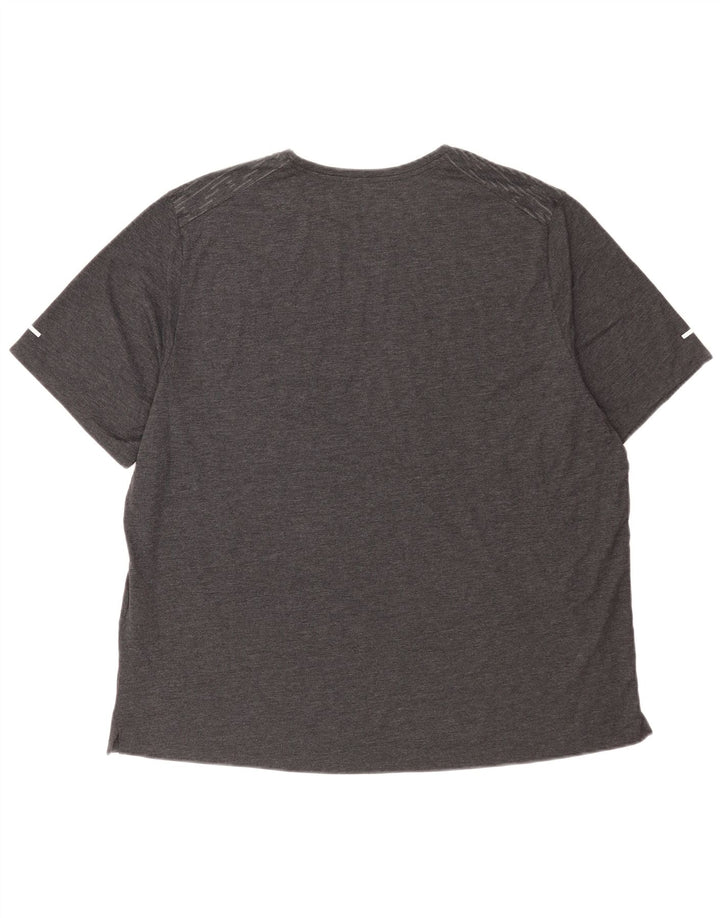 T-shirt da uomo Nike Dri Fit Top 2XL poliestere geometrico grigio