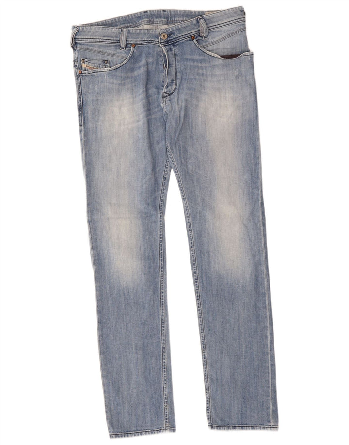 Jeans da uomo Diesel Iakop Regular Slim affusolati W34 L34 Cotone Blu