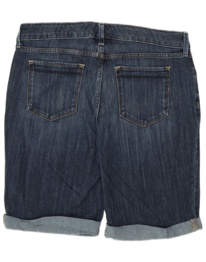 Pantaloncini di jeans leggermente curvy da donna EDDIE BAUER US 10 Large W32 Blu