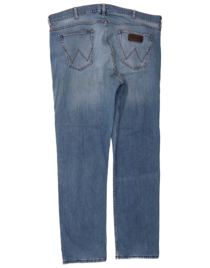 Jeans dritti da uomo Wrangler Greensboro W40 L32 cotone blu