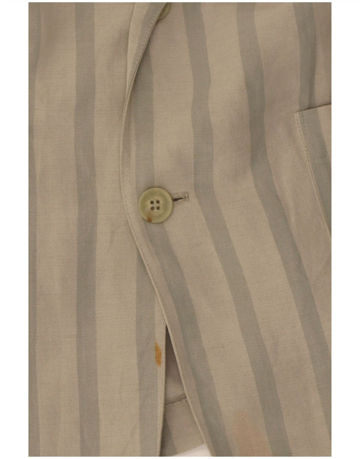 Giacca blazer a 2 bottoni da uomo Byblos IT 48 Viscosa a righe grigio medio