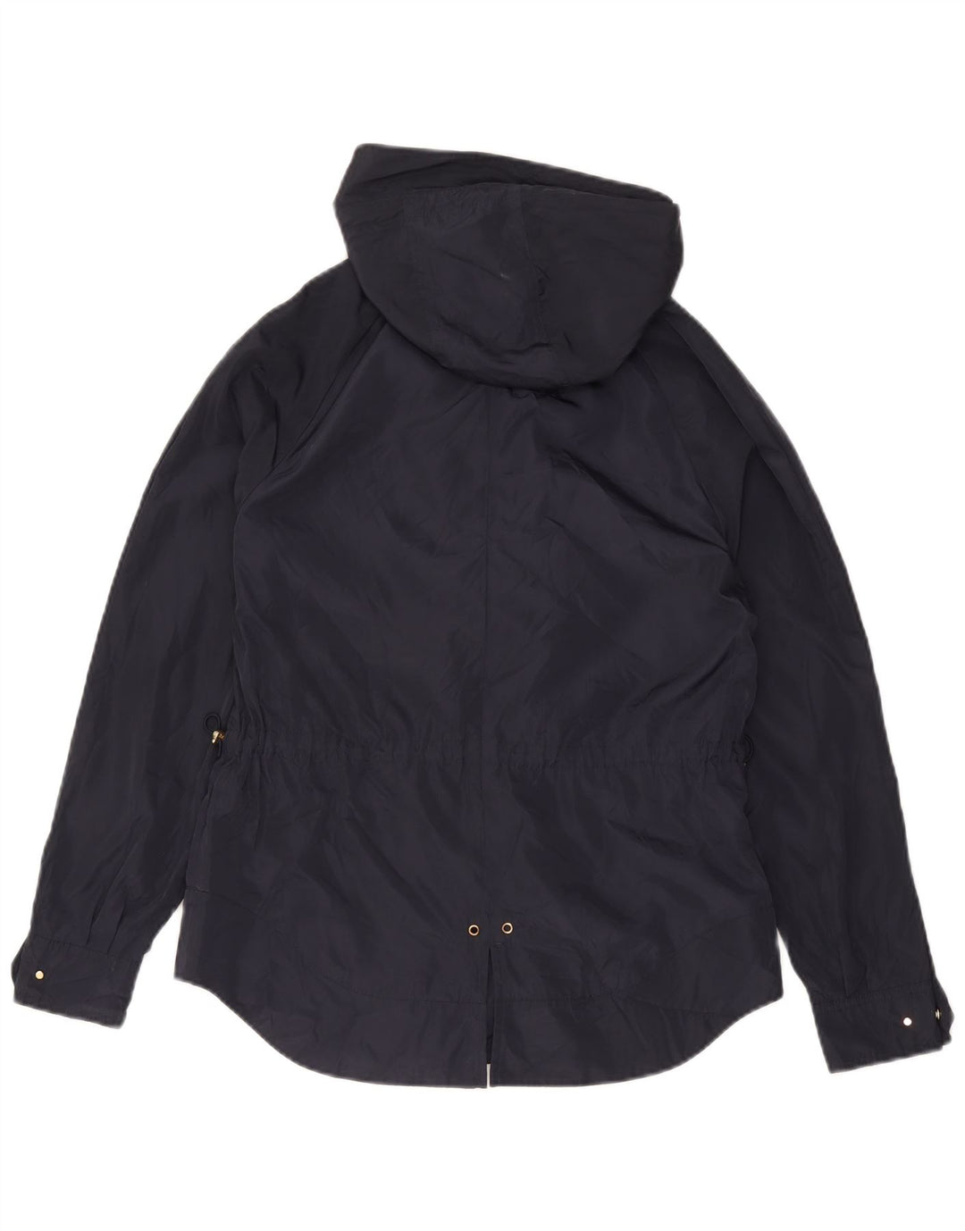 Giacca antipioggia oversize con cappuccio da donna Zara UK 6 XS poliestere blu navy
