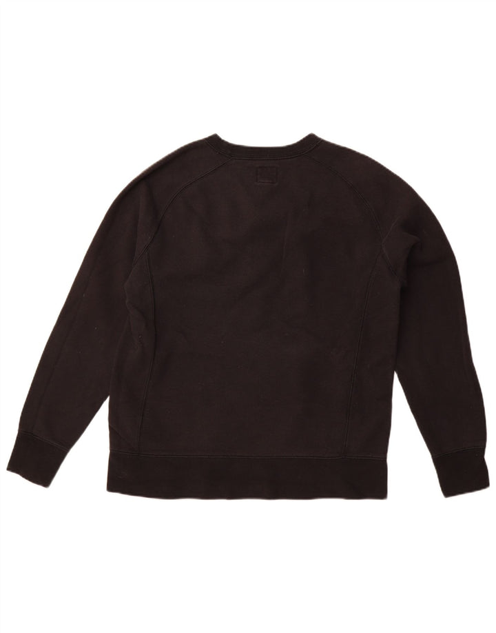 Felpa con grafica da donna CHAMPION Maglione UK 14 Cotone nero medio