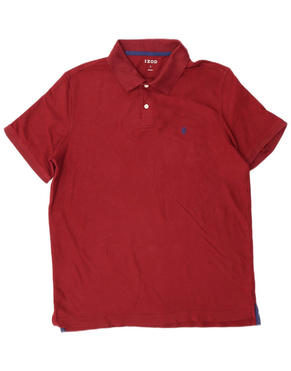 Polo da uomo IZOD grande in cotone bordeaux