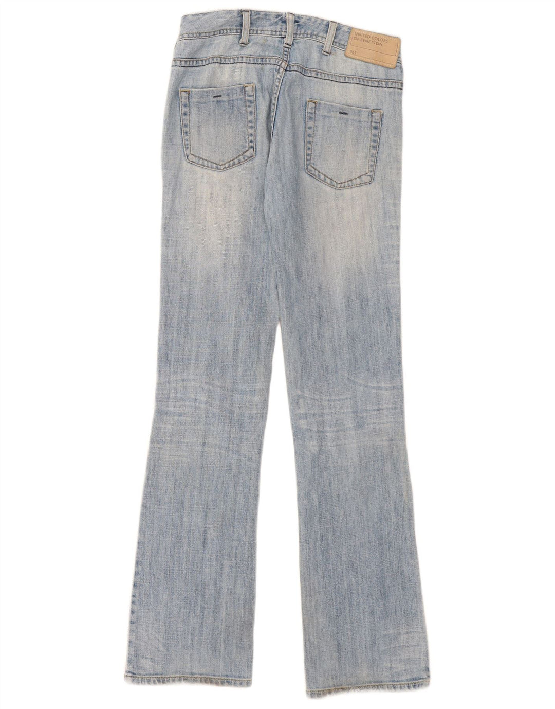 Jeans Bootcut da donna Benetton W30 L33 Blu