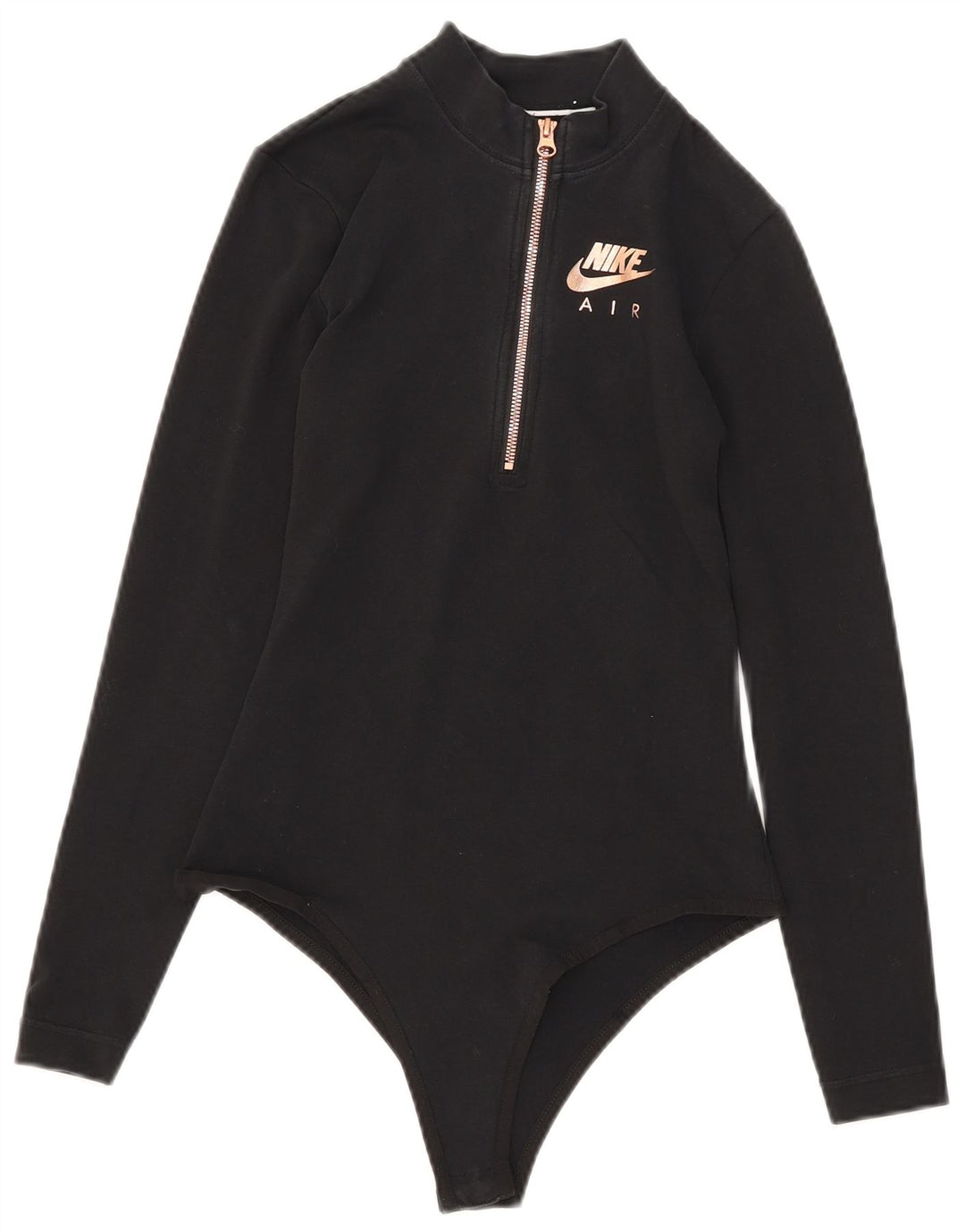 Body a maniche lunghe da donna Nike UK 6 XS cotone nero