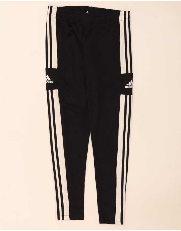 Pantaloni da tuta Adidas Aeroready da uomo in poliestere color block medio nero