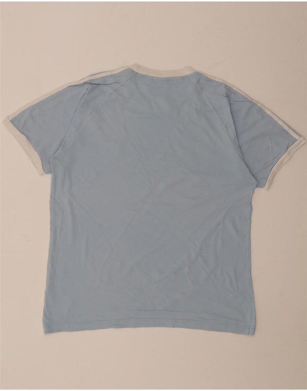 Maglietta Adidas da uomo Top Large in cotone blu