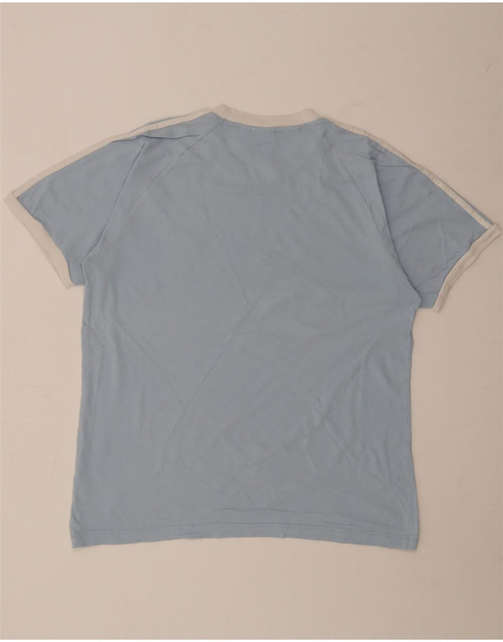 Maglietta Adidas da uomo Top Large in cotone blu