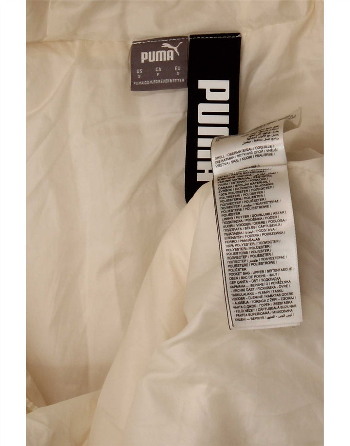 Giacca imbottita con cappuccio da donna Puma UK 10 piccola bianca in poliestere
