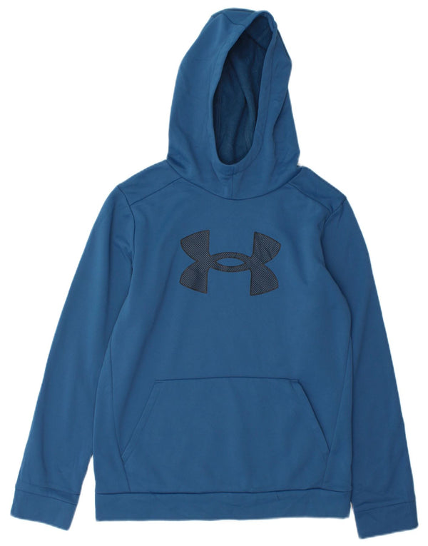 Felpa con cappuccio grafica da ragazzo Under Armour 11-12 anni grande poliestere blu