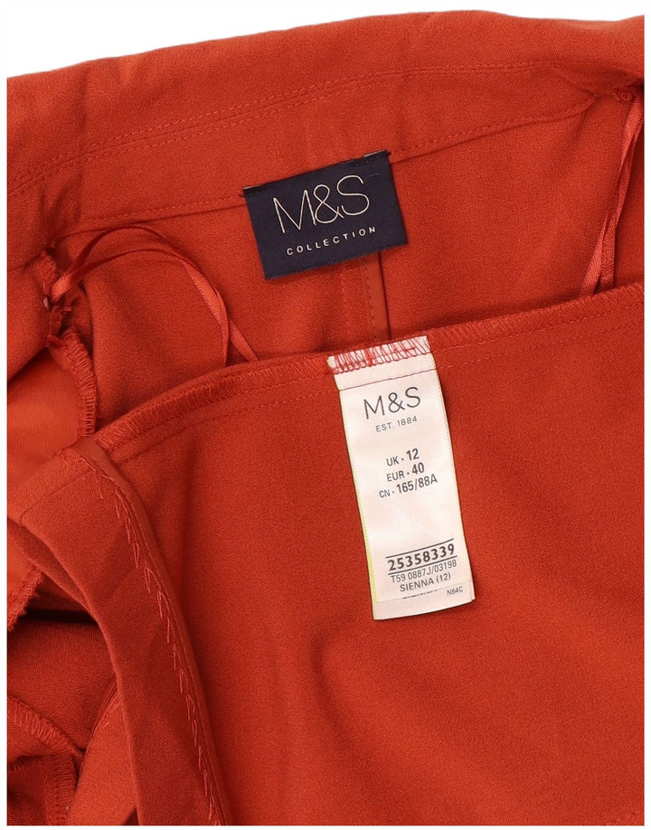 Giacca blazer con maniche a 3/4 aperte da donna Marks & Spencer UK 12 arancione medio