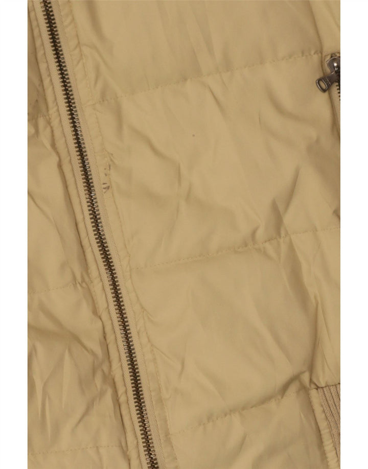Giacca imbottita da donna Calvin Klein Jeans UK 14 Poliestere beige medio