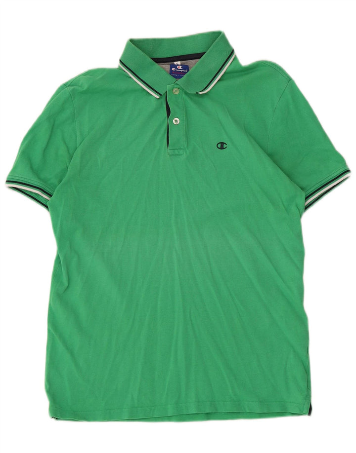 Polo da uomo Champion piccola in cotone verde