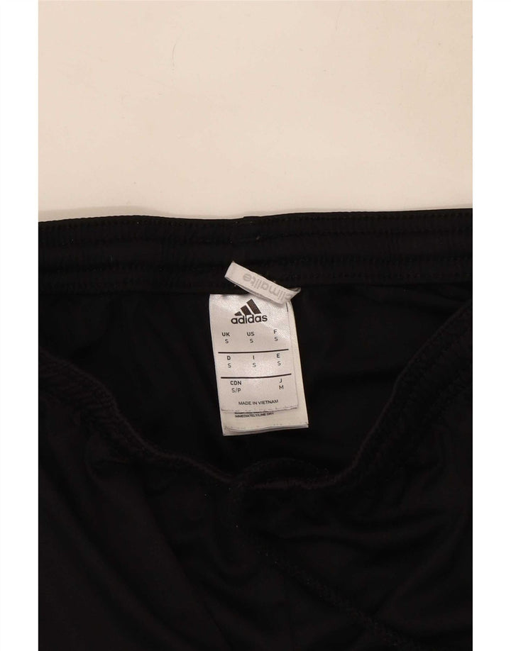 Pantaloncini sportivi Adidas Climalite da uomo piccoli in poliestere color block nero