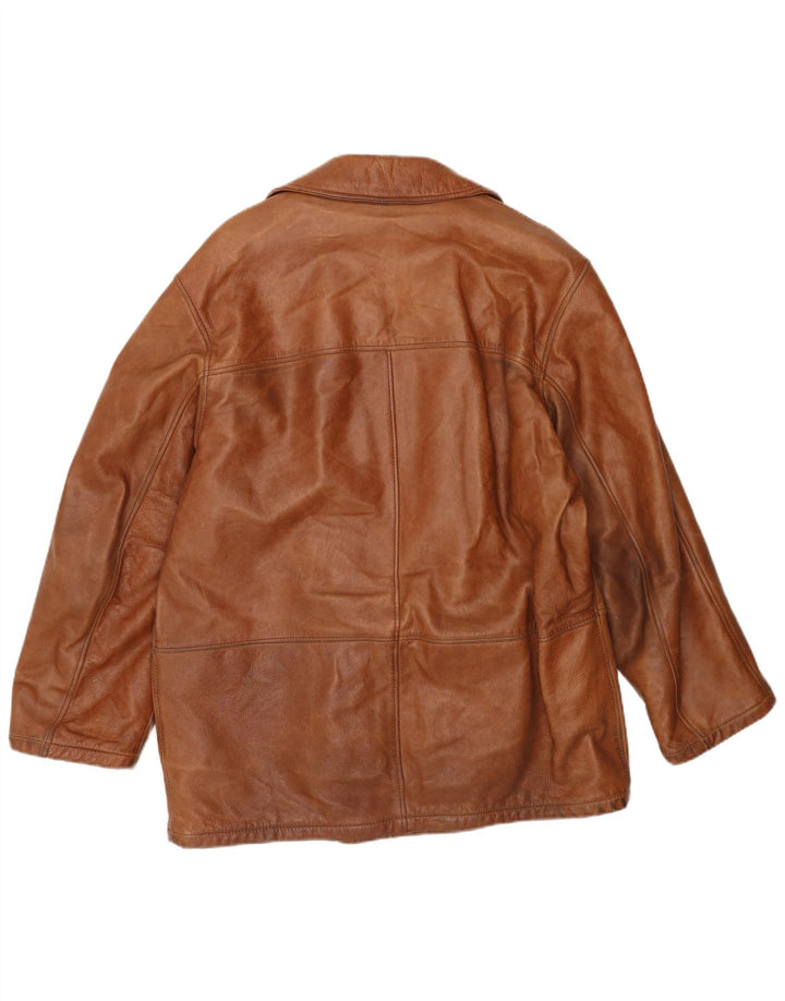 Giacca in Pelle Doppio Petto Uomo La Matta IT 52 XL Marrone
